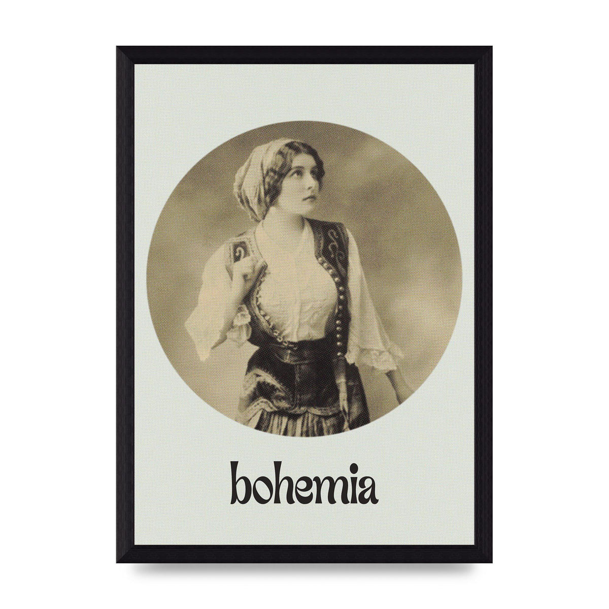 Bohemia Vintage Printed Poster - A4 framed
