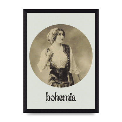 Bohemia Vintage Printed Poster - A4 framed