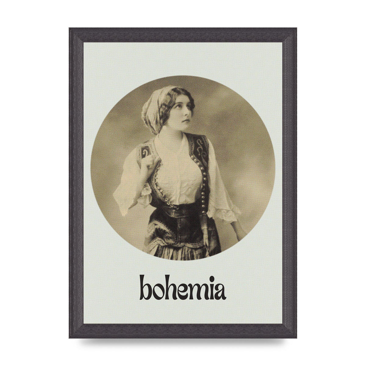 Bohemia Vintage Printed Poster - A4 framed