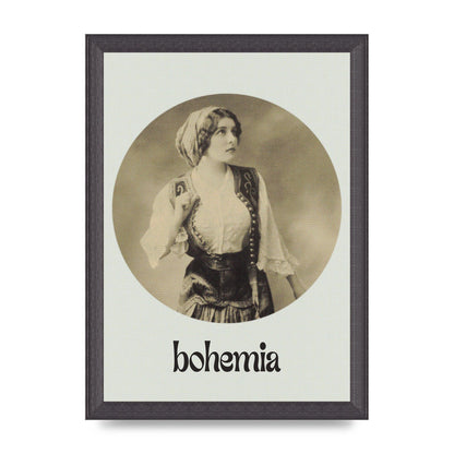 Bohemia Vintage Printed Poster - A4 framed