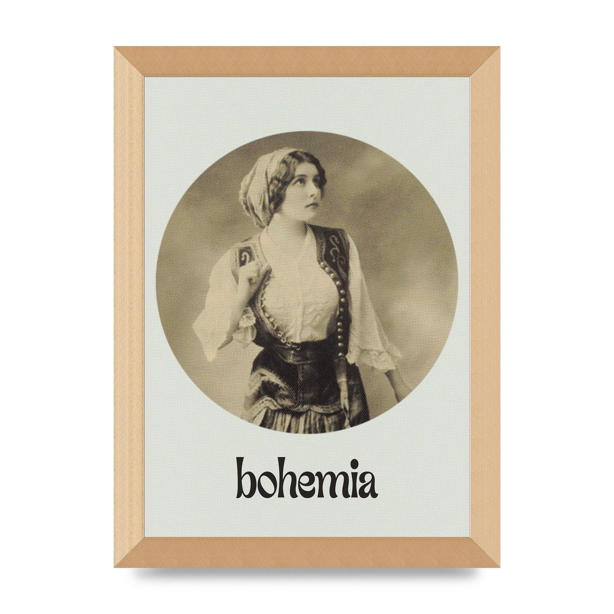 Bohemia Vintage Printed Poster - A4 framed