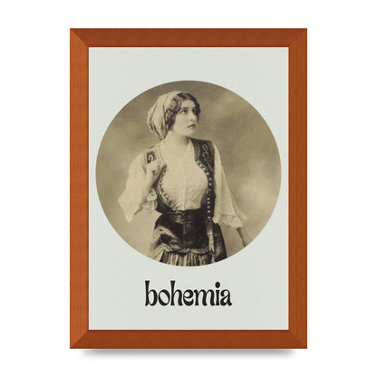 Bohemia Vintage Printed Poster - A4 framed
