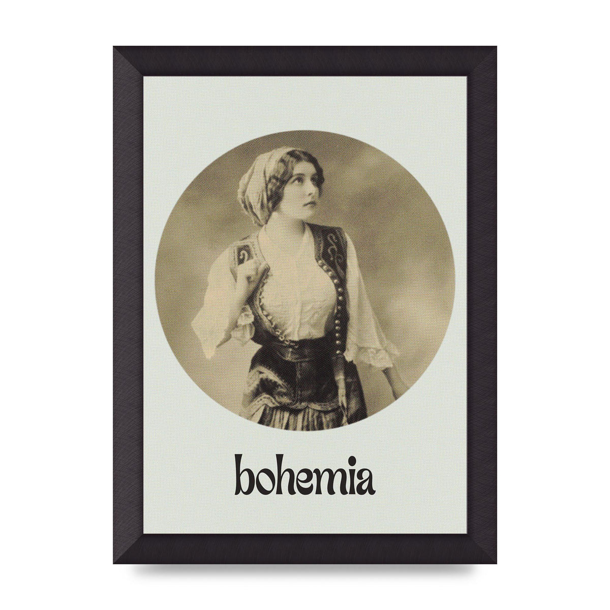 Bohemia Vintage Printed Poster - A4 framed