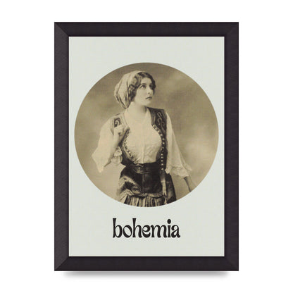 Bohemia Vintage Printed Poster - A4 framed