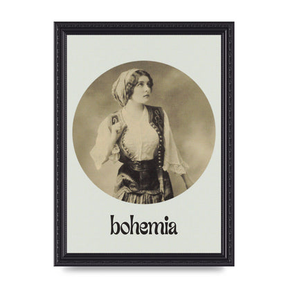 Bohemia Vintage Printed Poster - A4 framed