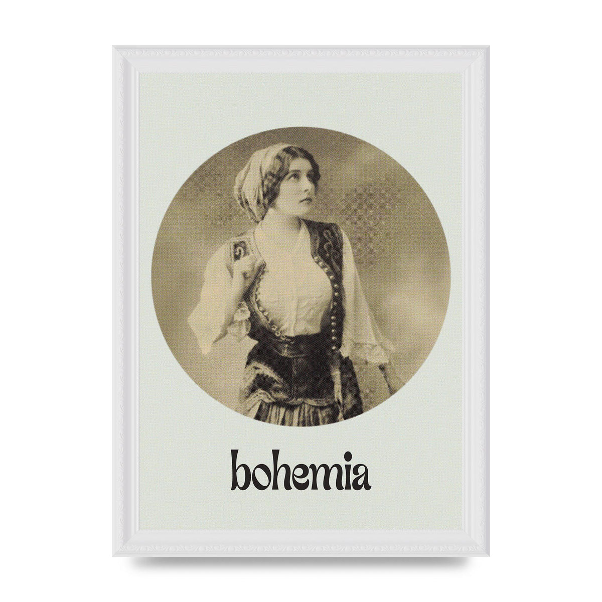 Bohemia Vintage Printed Poster - A4 framed
