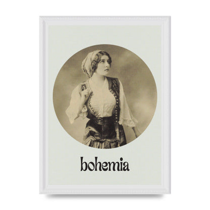 Bohemia Vintage Printed Poster - A4 framed