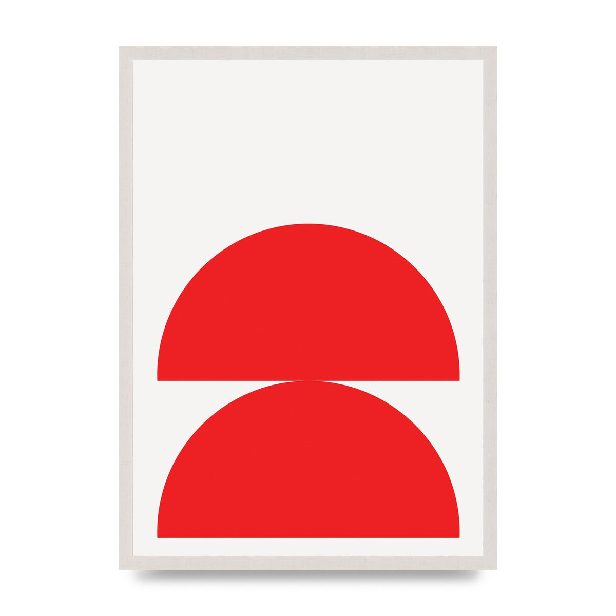 Red Stack Wall Art - A2 framed