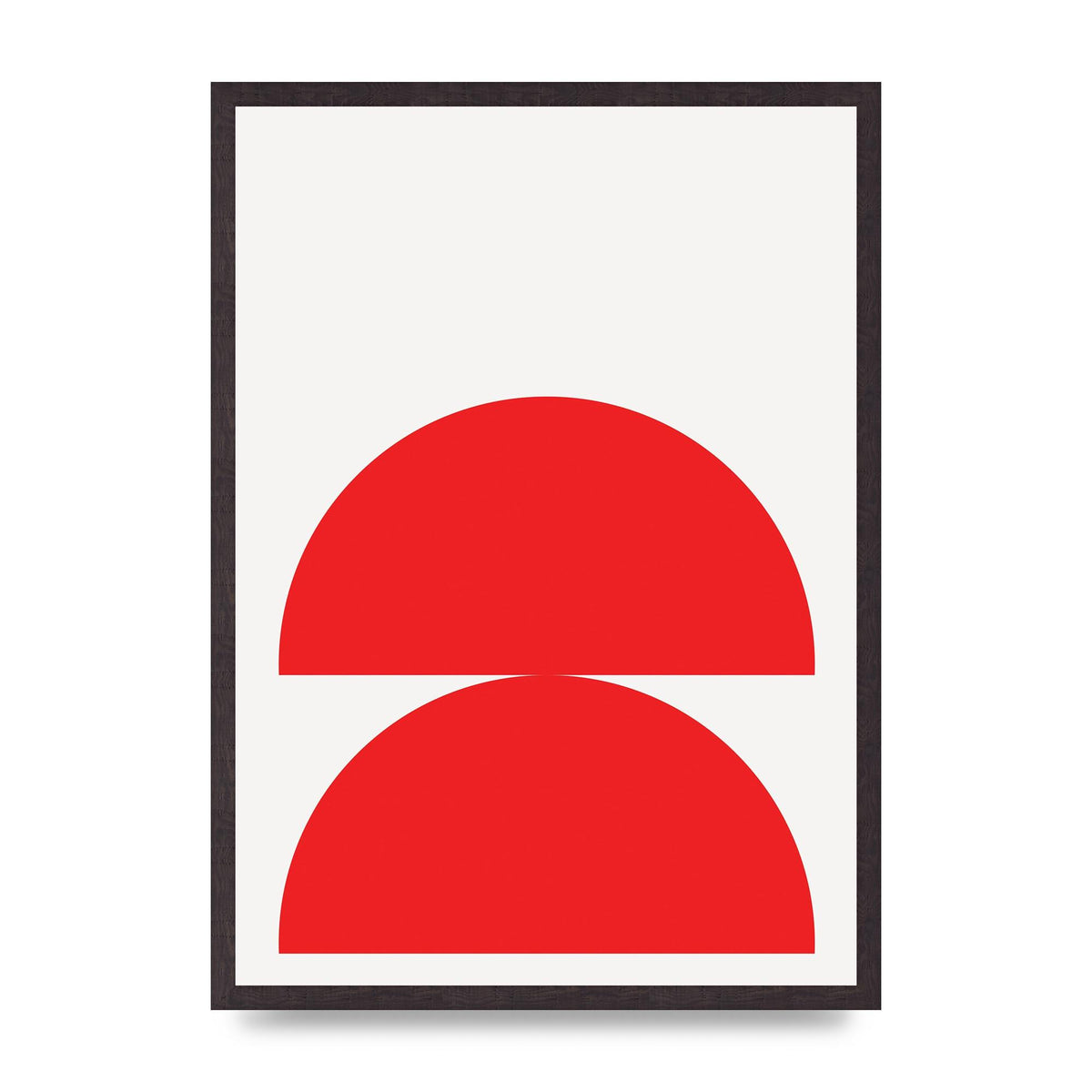 Red Stack Wall Art - A2 framed