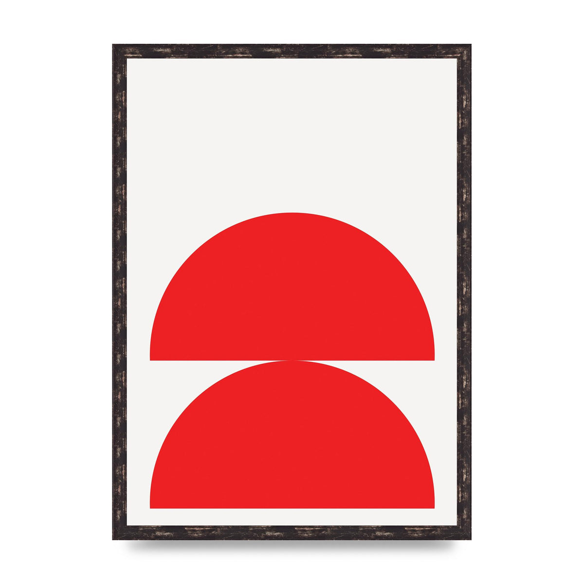 Red Stack Wall Art - A2 framed