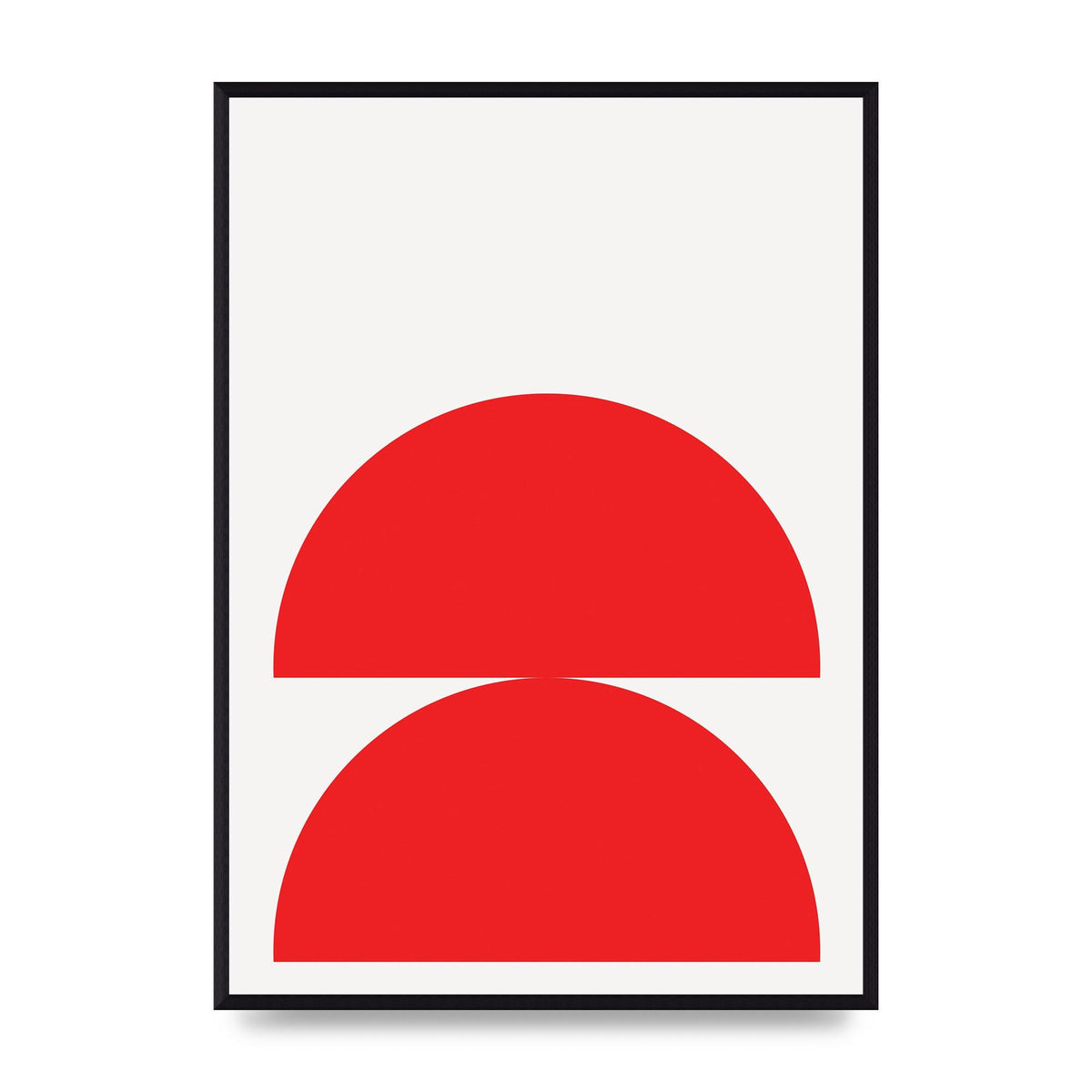 Red Stack Wall Art - A2 framed