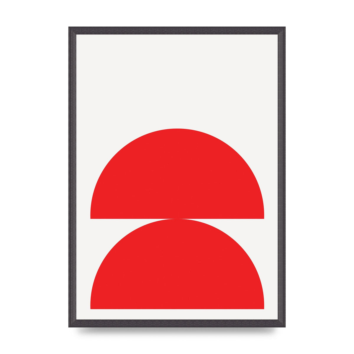 Red Stack Wall Art - A2 framed