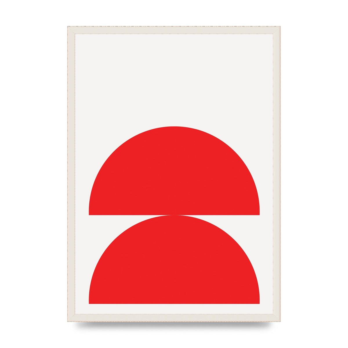 Red Stack Wall Art - A2 framed