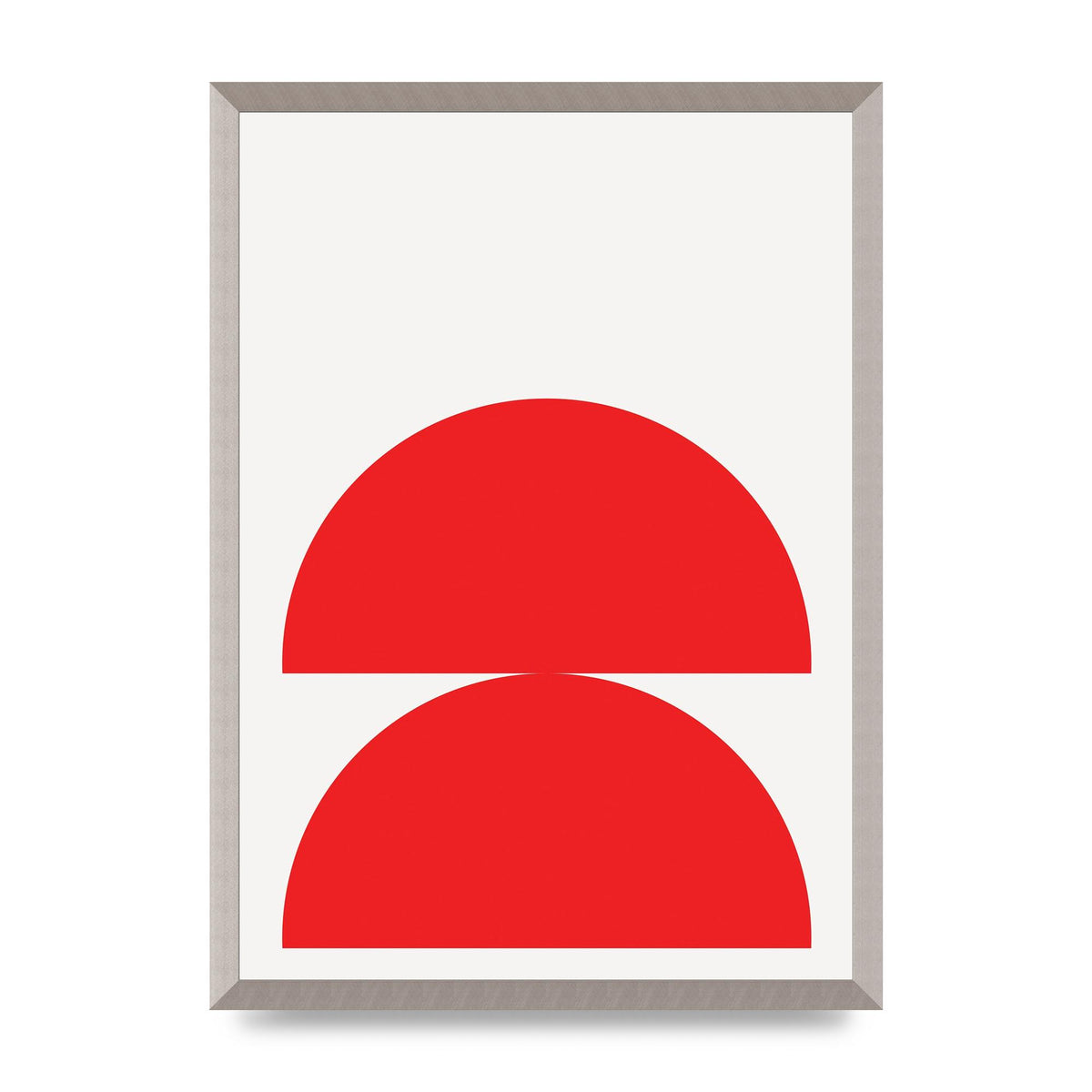 Red Stack Wall Art - A2 framed
