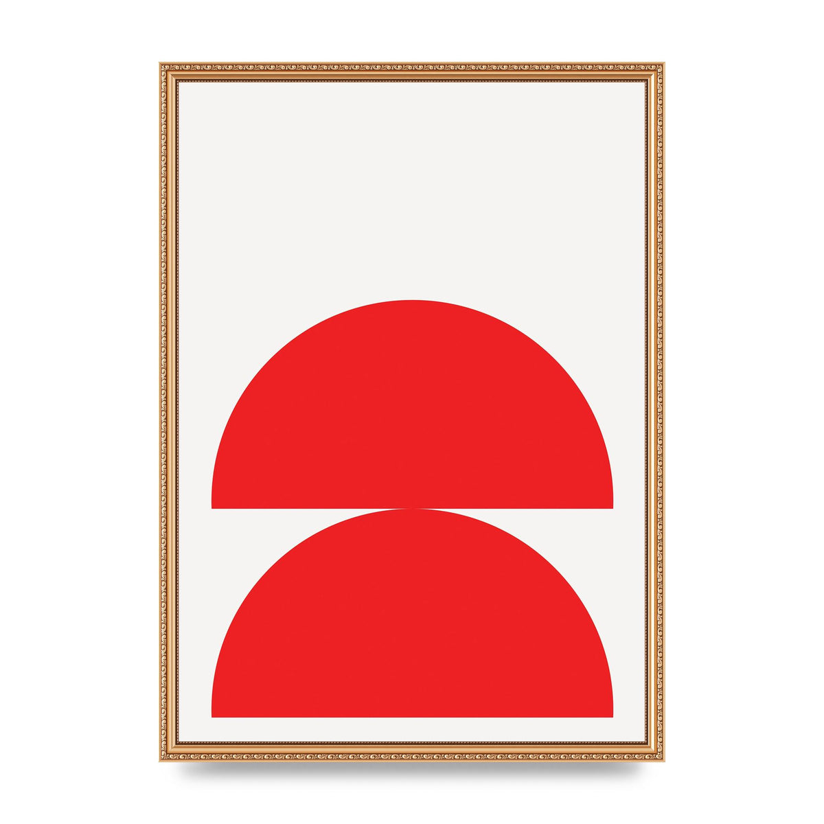 Red Stack Wall Art - A2 framed