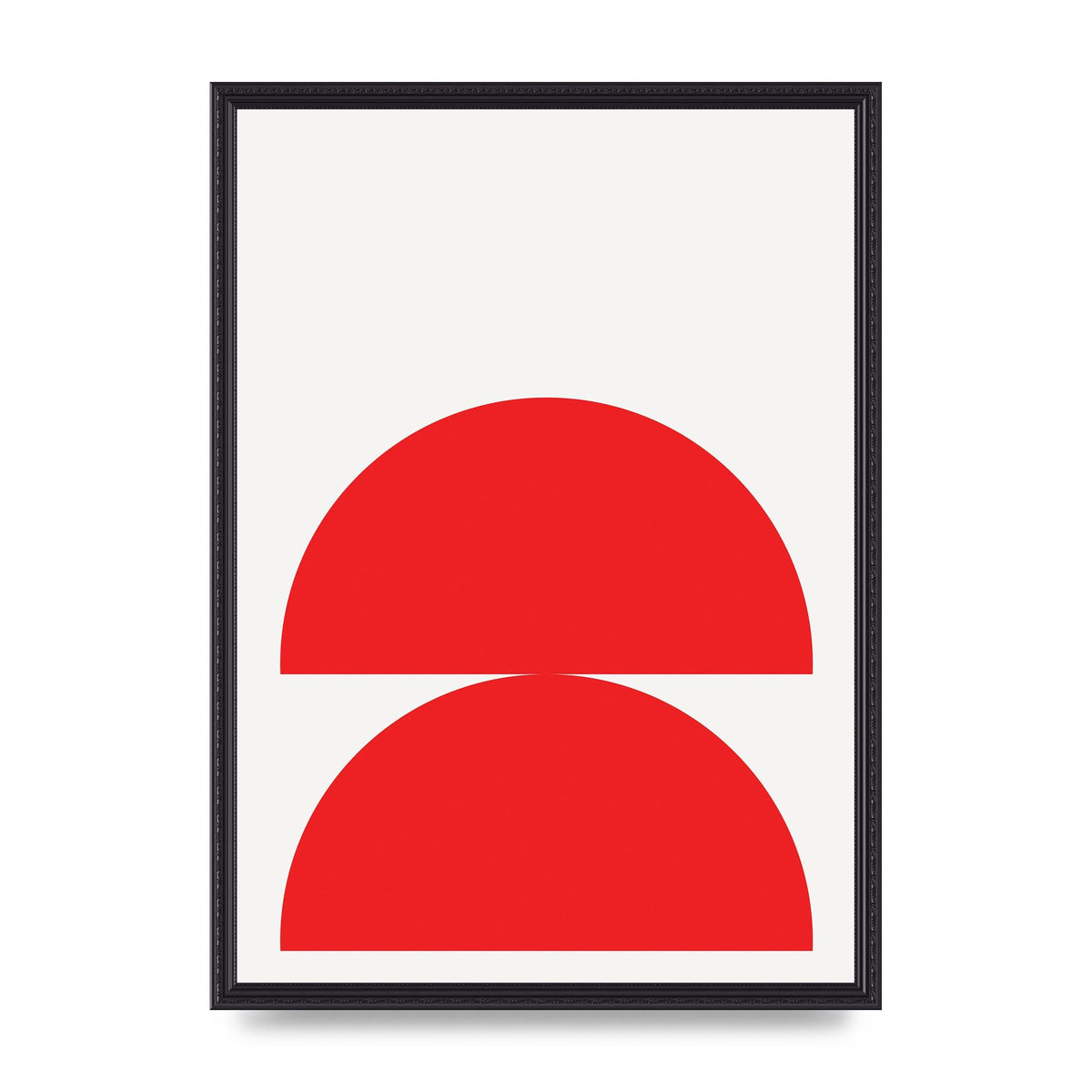 Red Stack Wall Art - A2 framed