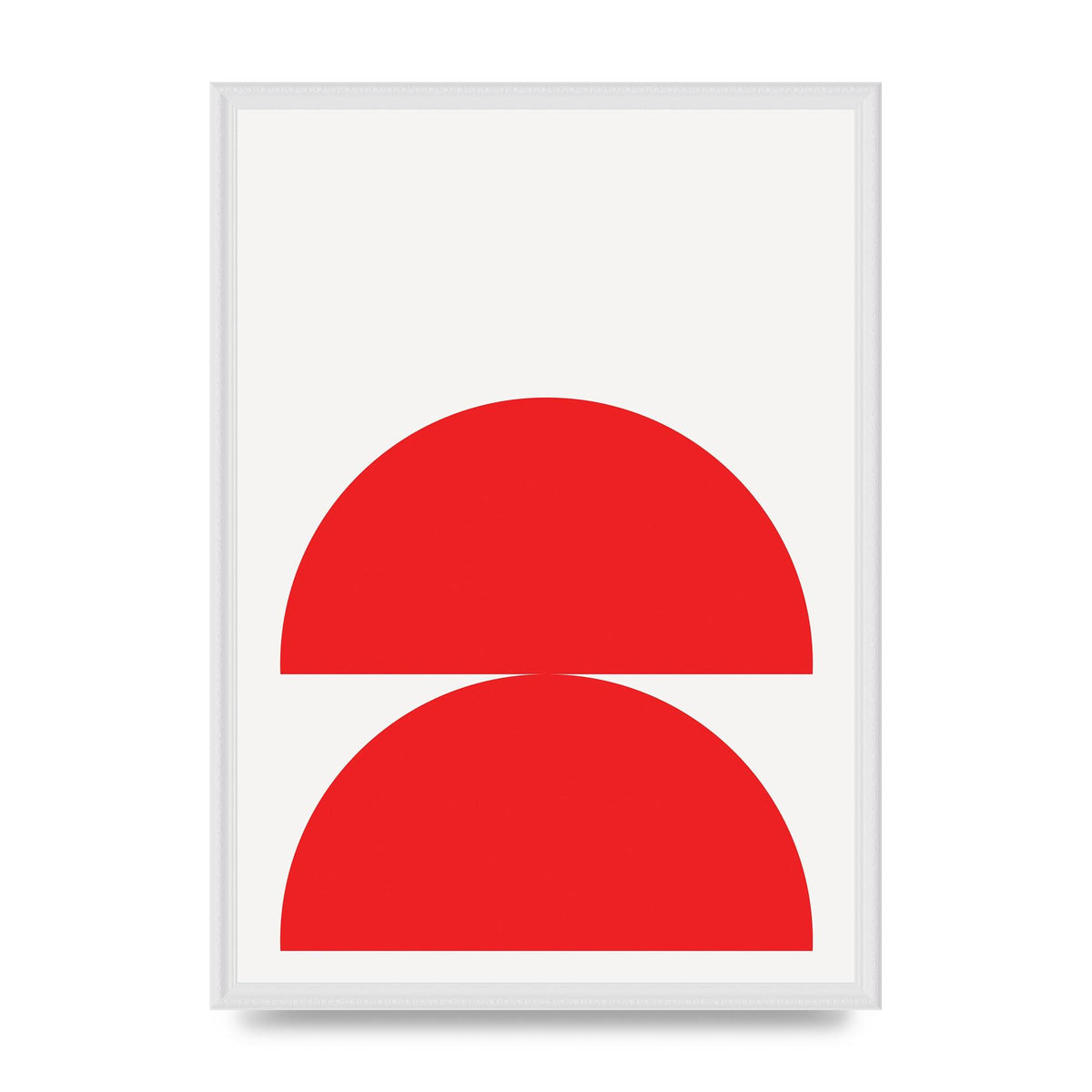 Red Stack Wall Art - A2 framed