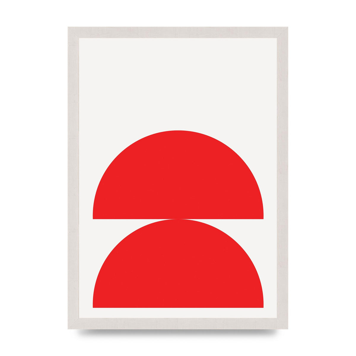 Red Stack Wall Art - A3 framed