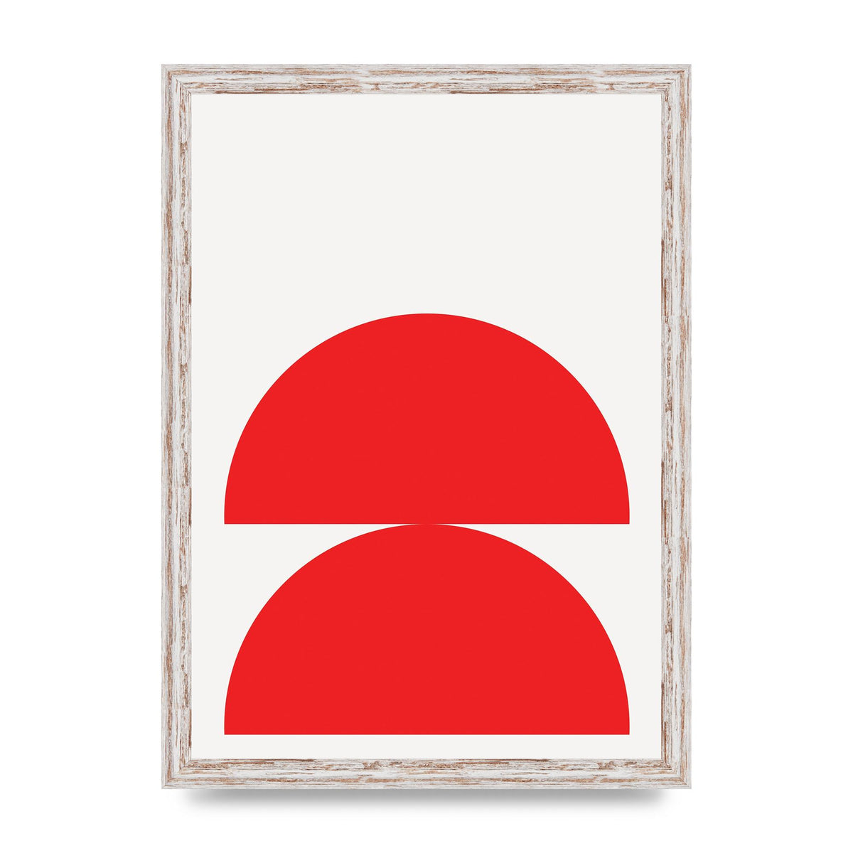Red Stack Wall Art - A3 framed