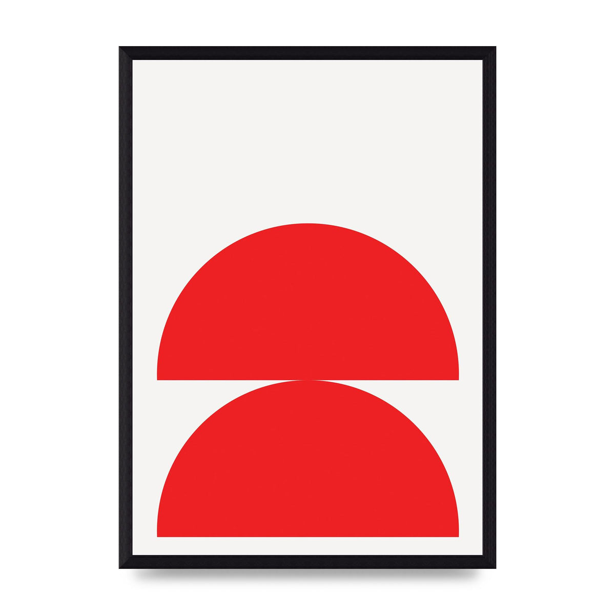 Red Stack Wall Art - A3 framed