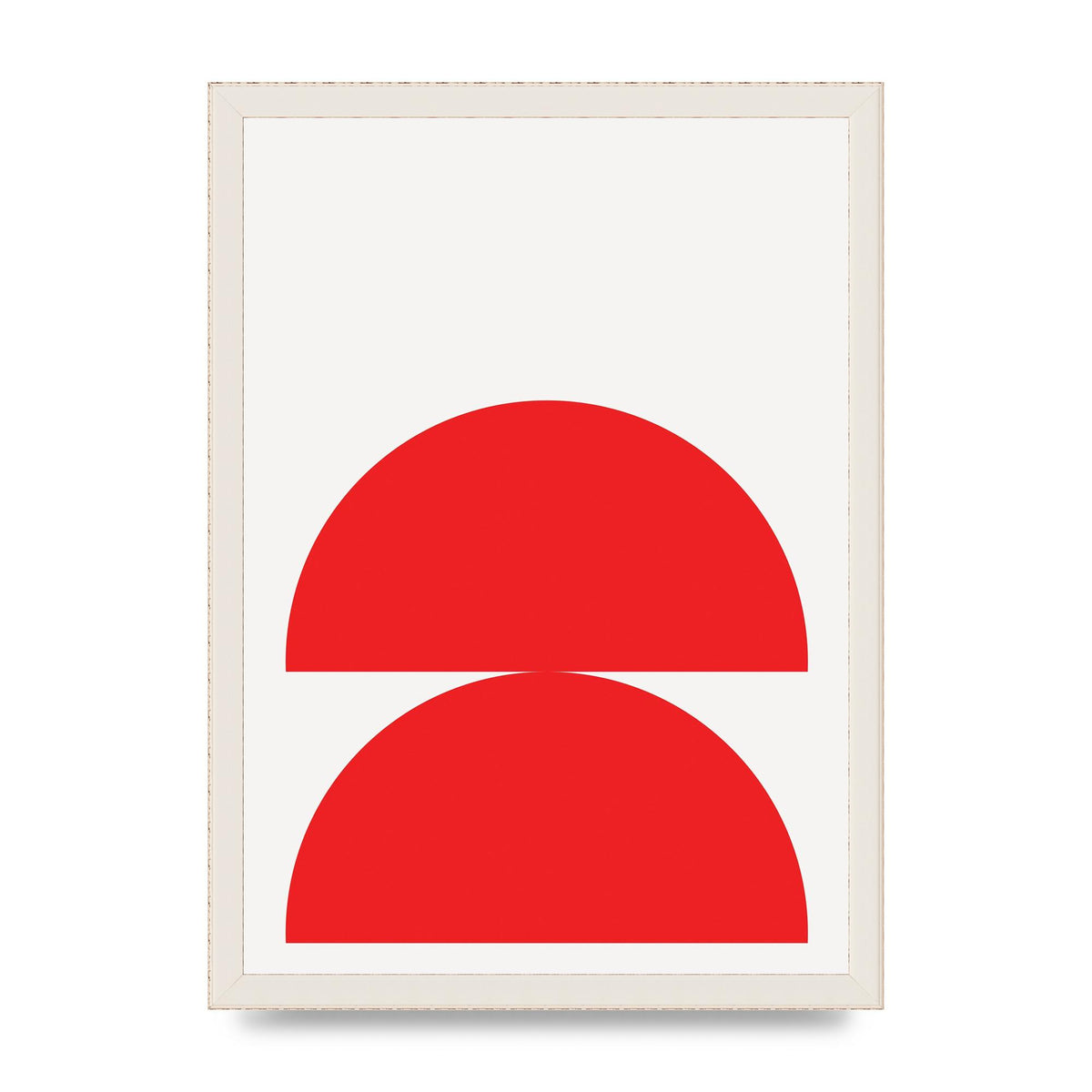 Red Stack Wall Art - A3 framed