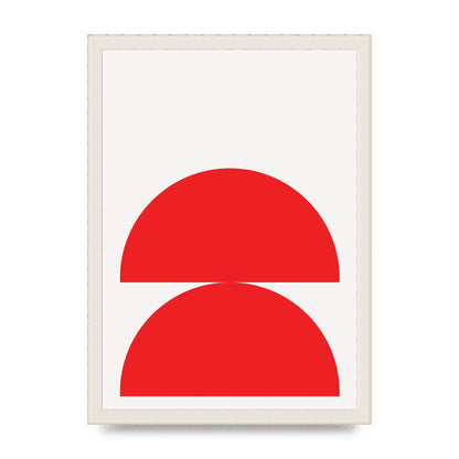 Red Stack Wall Art - A3 framed