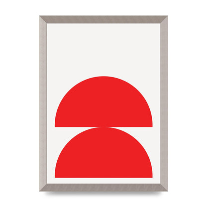 Red Stack Wall Art - A3 framed