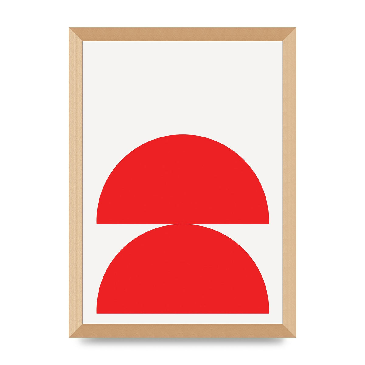 Red Stack Wall Art - A3 framed