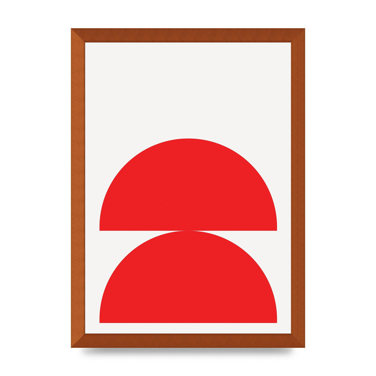Red Stack Wall Art - A3 framed