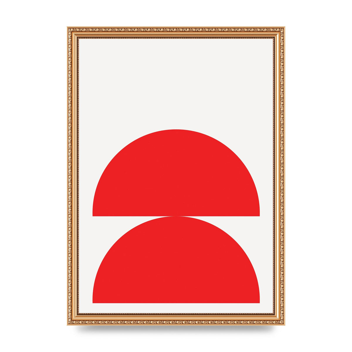 Red Stack Wall Art - A3 framed