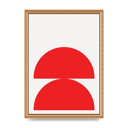 Red Stack Wall Art - A3 framed