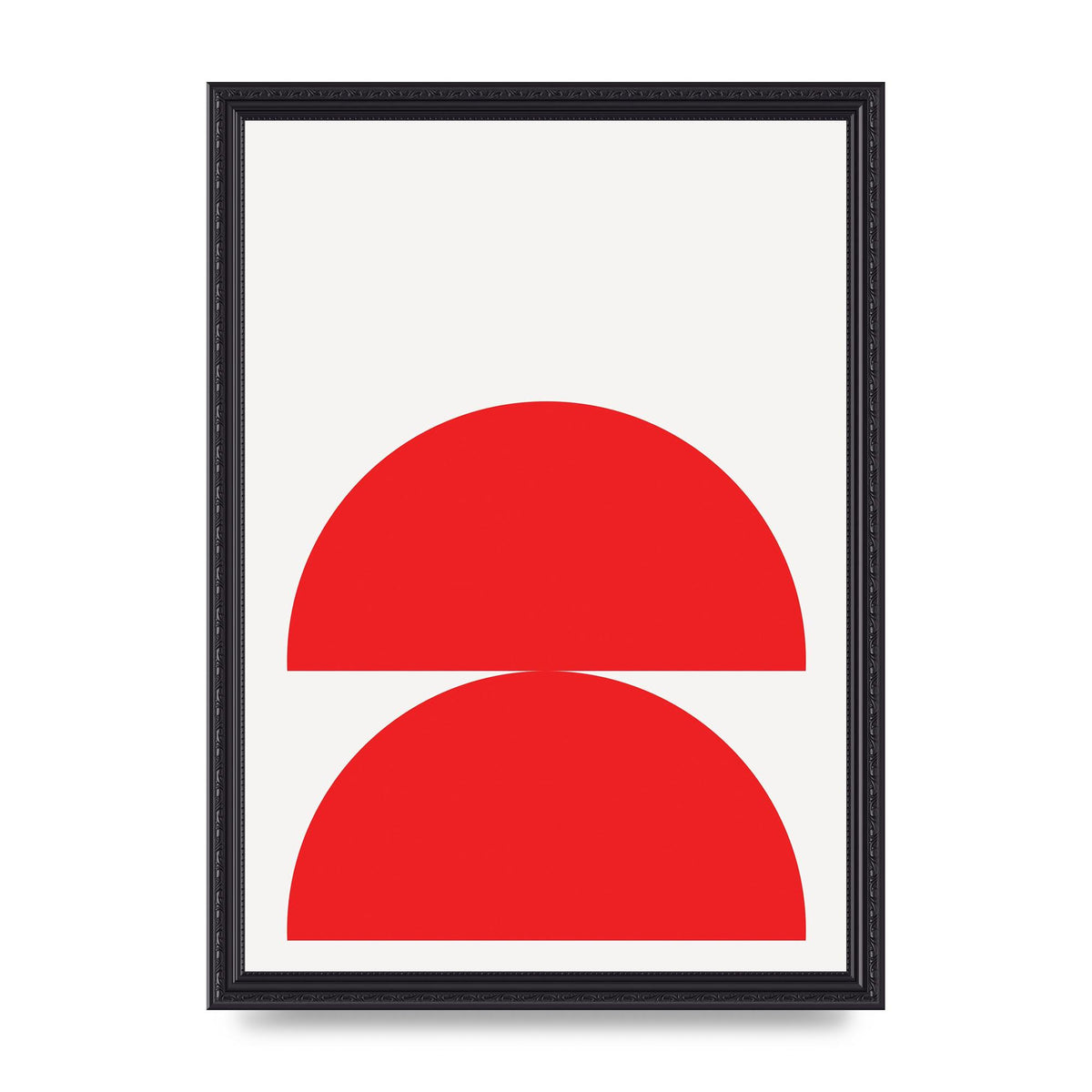 Red Stack Wall Art - A3 framed