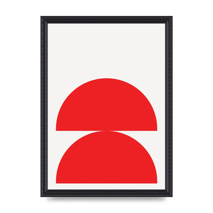 Red Stack Wall Art - A3 framed