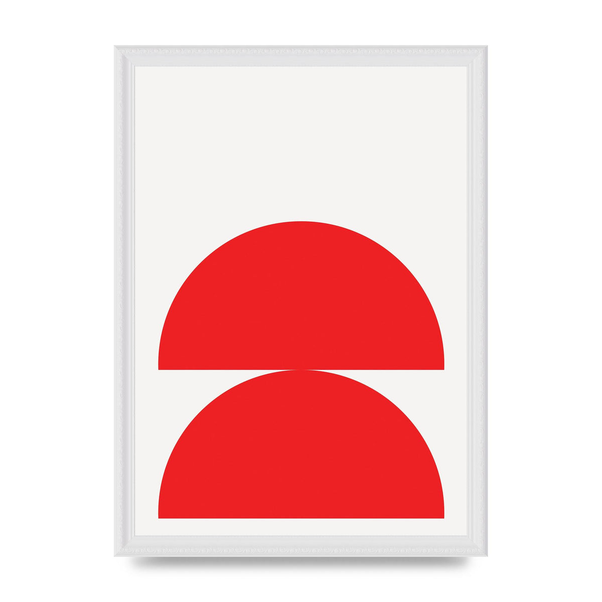 Red Stack Wall Art - A3 framed
