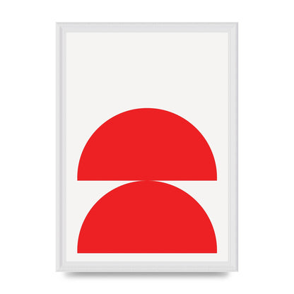 Red Stack Wall Art - A3 framed