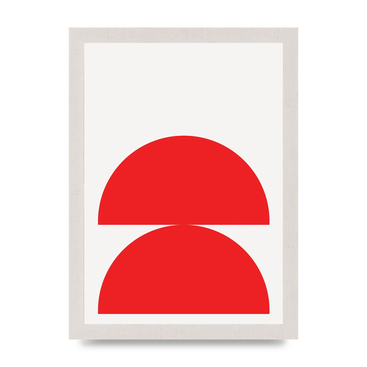 Red Stack Wall Art - A4 framed