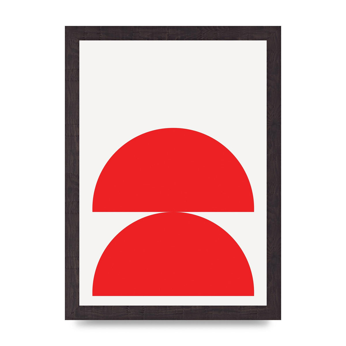 Red Stack Wall Art - A4 framed