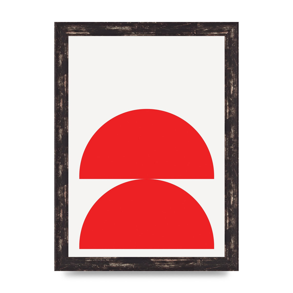 Red Stack Wall Art - A4 framed