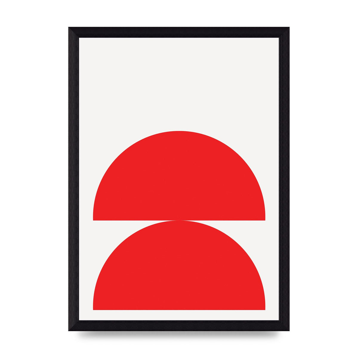 Red Stack Wall Art - A4 framed