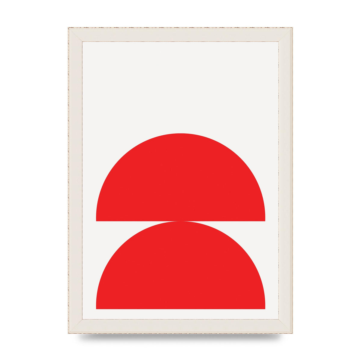 Red Stack Wall Art - A4 framed