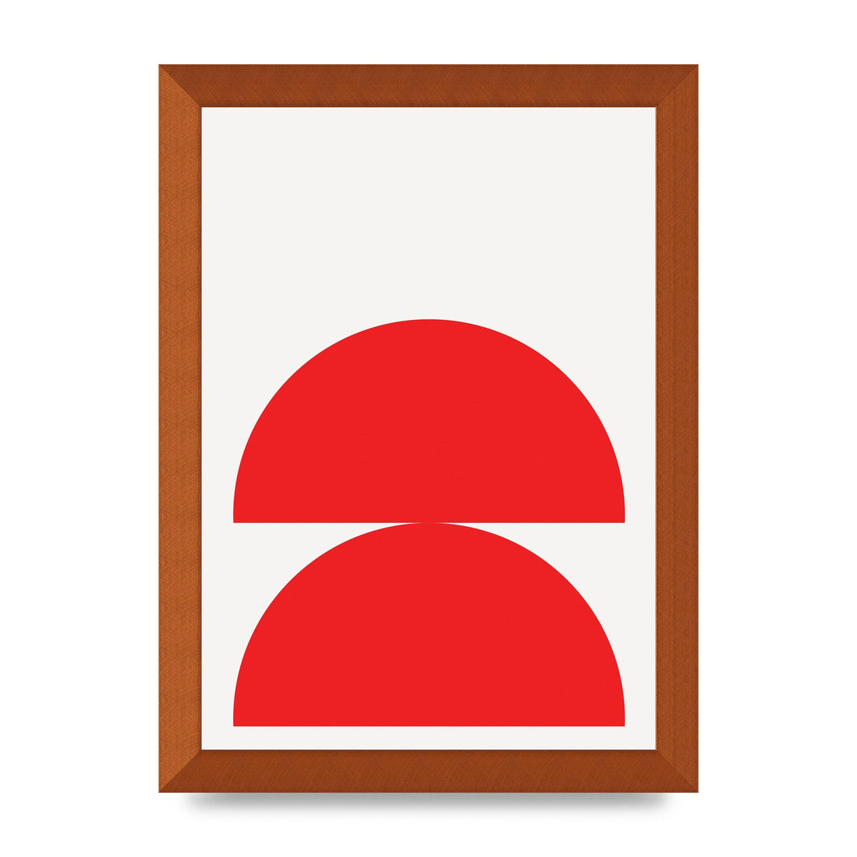 Red Stack Wall Art - A4 framed