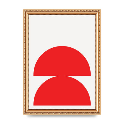 Red Stack Wall Art - A4 framed