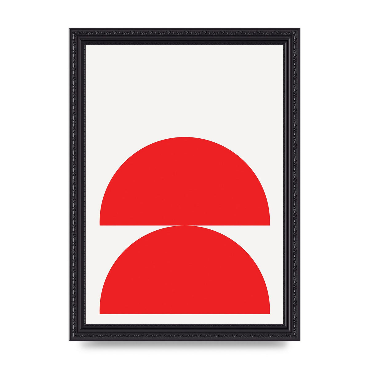 Red Stack Wall Art - A4 framed