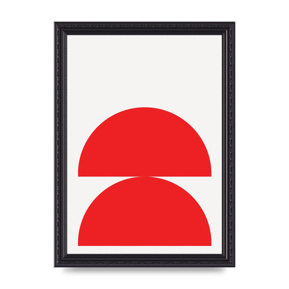 Red Stack Wall Art - A4 framed