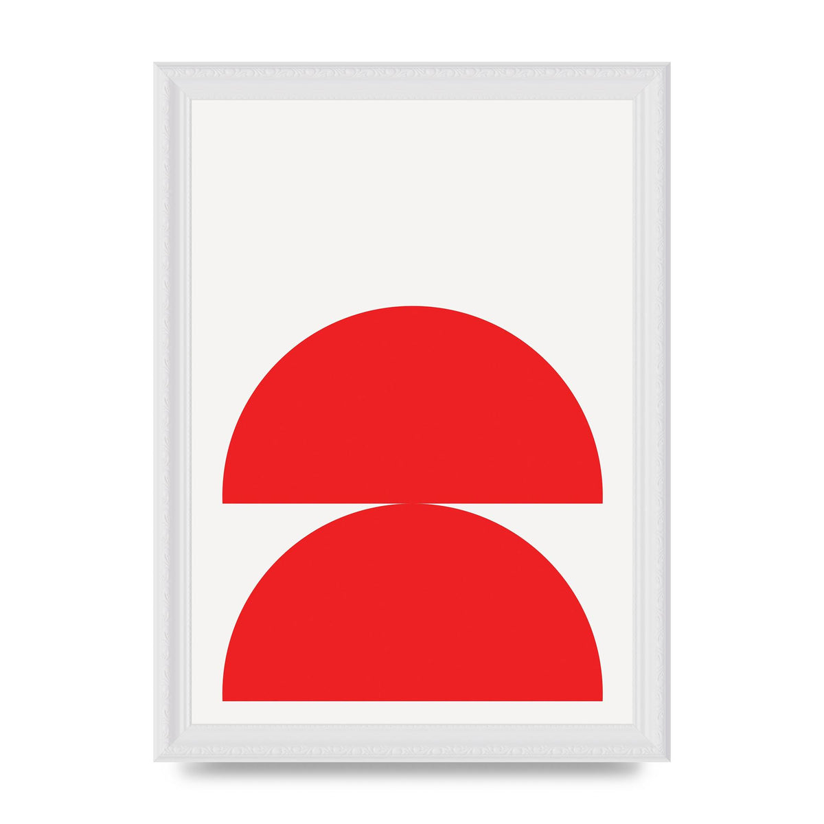 Red Stack Wall Art - A4 framed