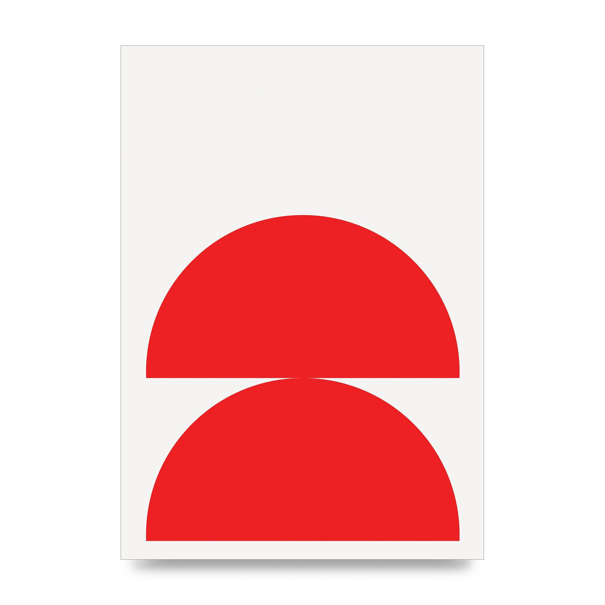 Red Stack Wall Art - unframed print