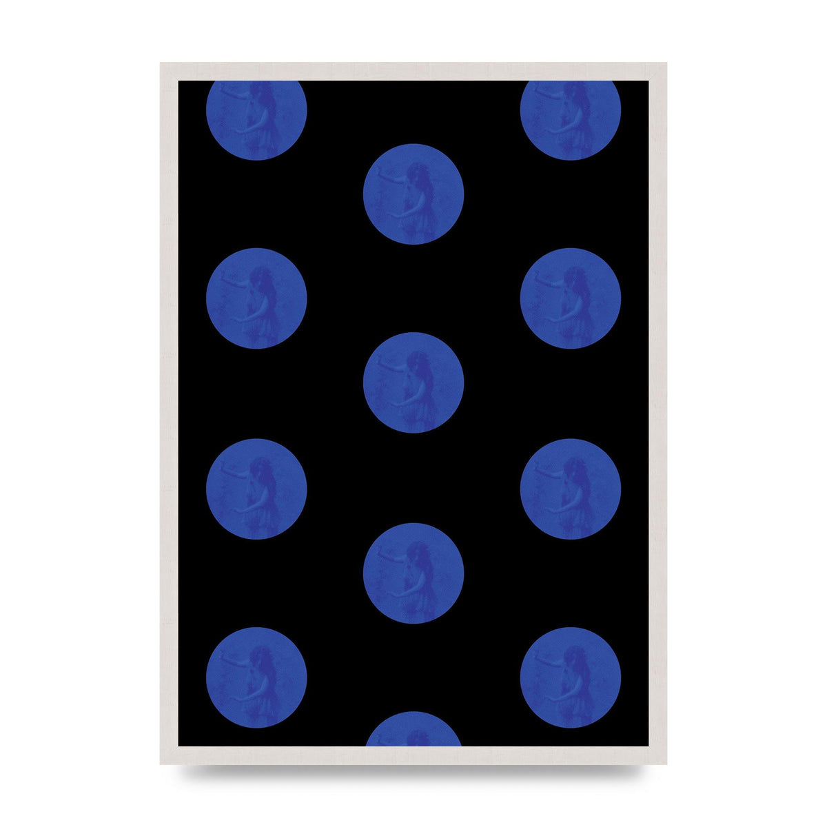 Bohemian Polka Dot Art For The Home - A2 framed