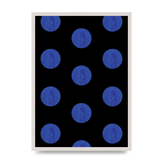 Bohemian Polka Dot Art For The Home - A2 framed