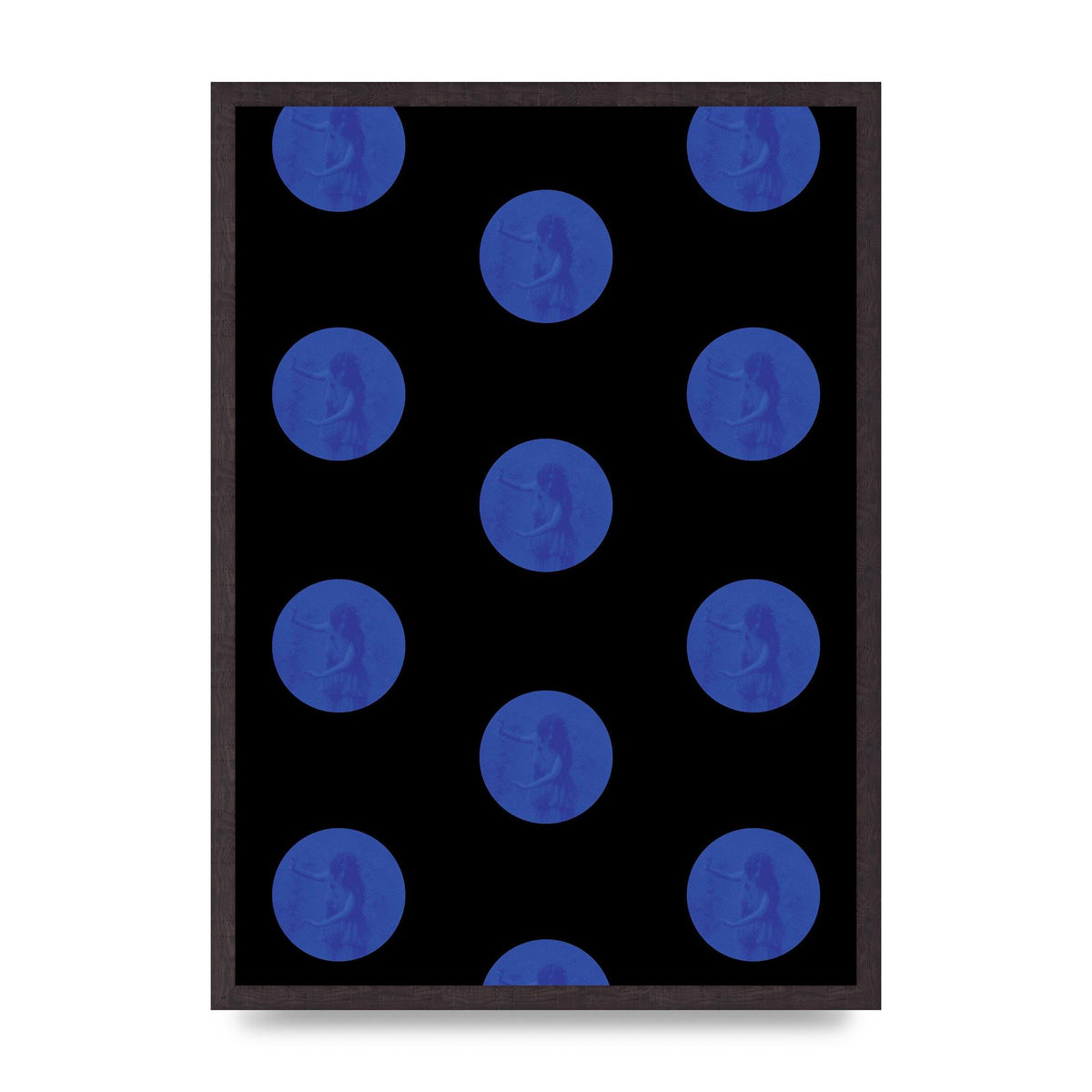 Bohemian Polka Dot Art For The Home - A2 framed