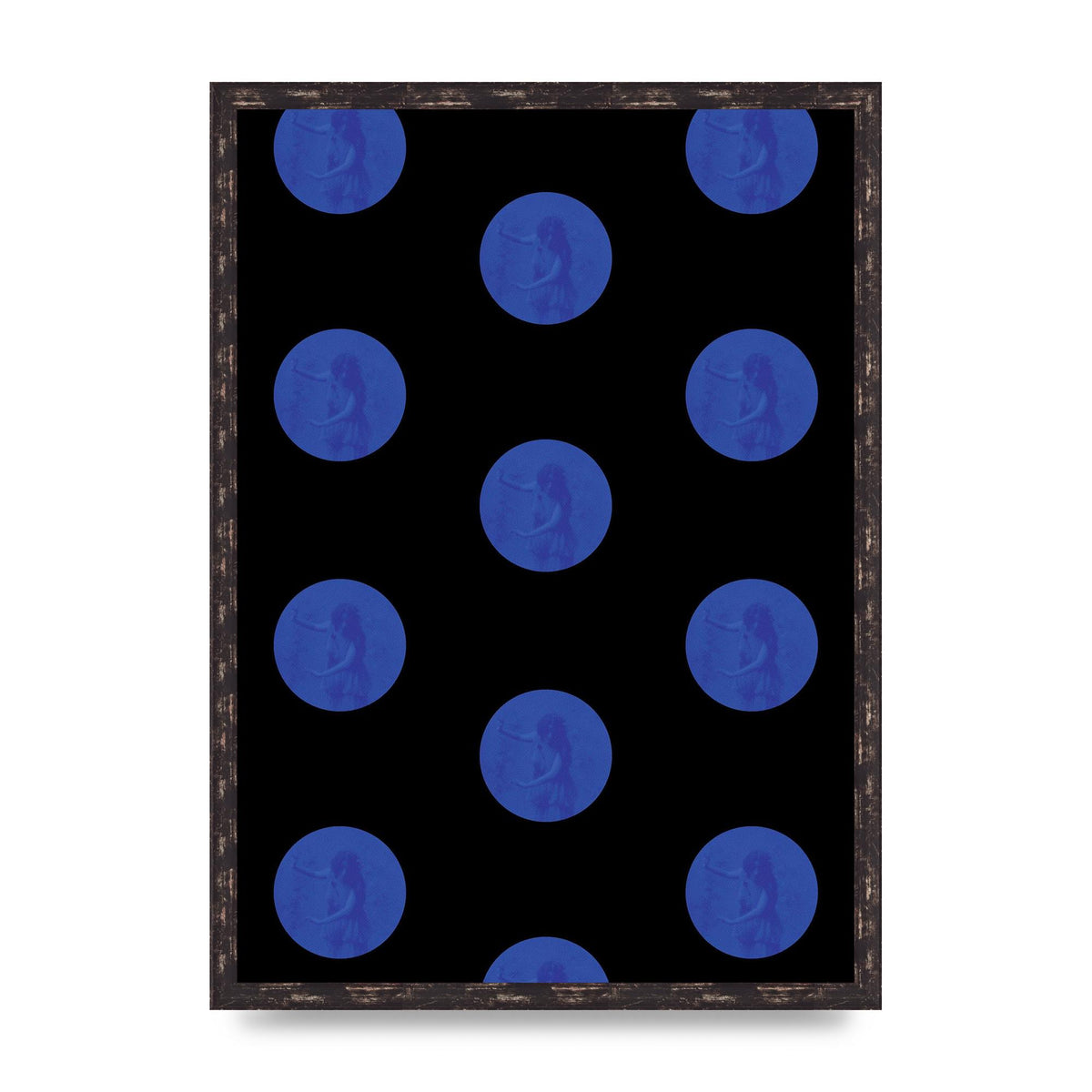 Bohemian Polka Dot Art For The Home - A2 framed